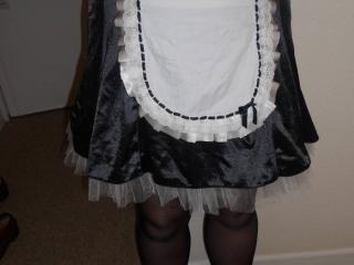 Sue in her maid outfit 2 of 4