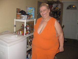 Sexy pics of me in orange dress 4 of 18