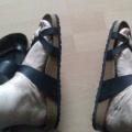 Wearing mayari thong toe loop sandals...