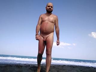 at the nude beach