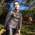 Sissy in leather exposed