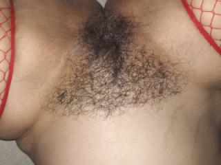 Hairy close up [ red lingerie ] 5 of 12