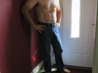 Stripping by the front door! 1 of 15