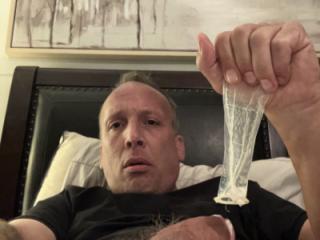 masturbating with a Magnum condom on 16 of 20