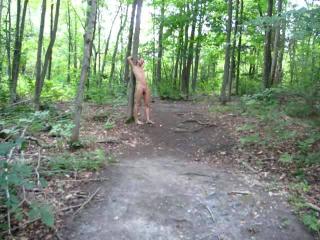 Woods buck naked