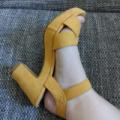 Her new yellow heels