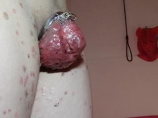 Covering Cock And Balls With Wax 1st Time