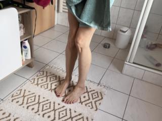 Hotwife coming out of the shower 4 of 9