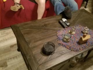 Slut wife on the couch 4 of 5