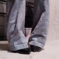 Baggy jeans and High heels