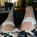 Legs, stockings, panties