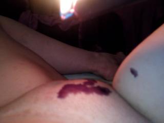 Love the the feel of hot wax on my body 2 of 4