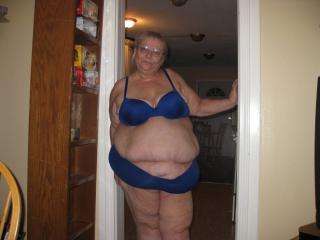 Blue bra and panties