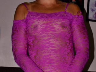 purple lace chemise 11 of 16