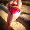 My Sexy bbw in the hot lake