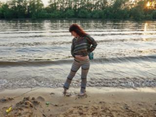 In AKIRA pants near Moscow-river in evening 14 of 20