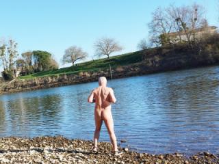 A little naked walk by the river 5 of 10