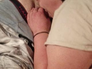 Wife looks great with my buddy's dick in her mouth 5 of 6