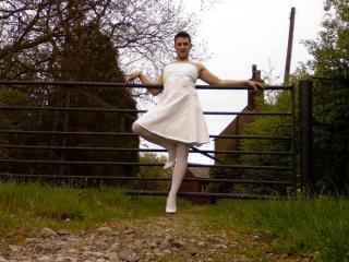 Outdoors In White Dress 6 of 6