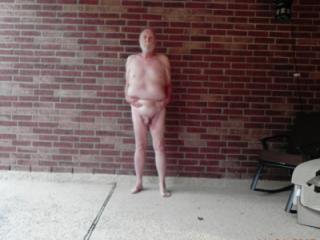 24 Nov 2017 Nude on the patio wearing a cock ring 13 of 18