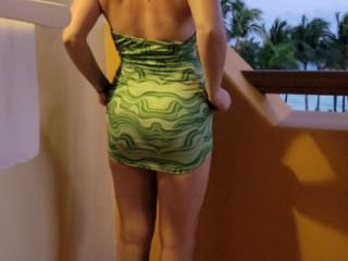 Beautiful girlfriend shows off new dresses and sucks some cock 15 of 17