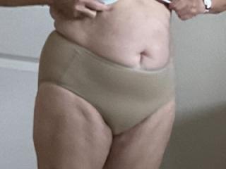 Wife in bra and panties 1 of 4