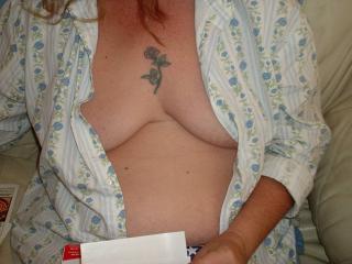 My wife's tits for you to enjoy! 1 of 6