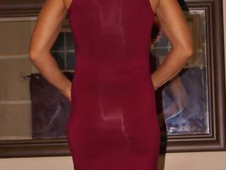 Body con dress stockings and heels 1 of 20