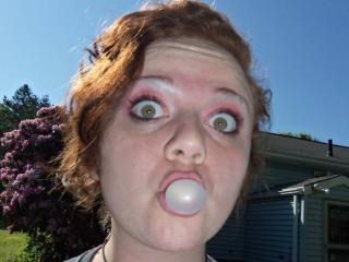 Chewing bubblegum and taking pics 7 of 7