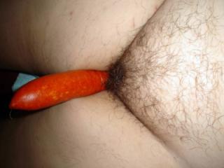 Sausage is the finest dildo! Somebody want to eat sausage from my pussy? 14 of 15