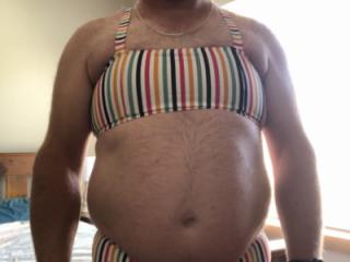 My kinky BBW brought me a bikini 4 of 5