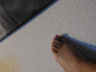 Candid girlfriends feet