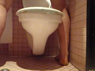 Me pissing ON a toilet