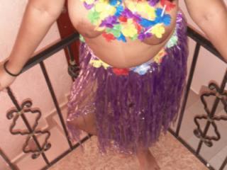 Purple Hawaiian Skirt 2 of 9