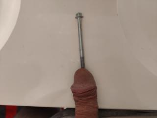 First try sounding my cock. 1 of 6