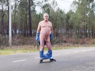 naked man on the road 9 of 12