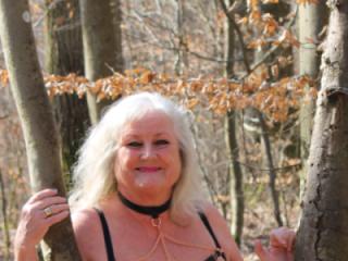 horny Petra in the forest 3 of 8