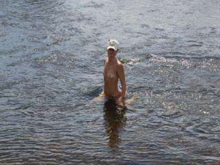 Nude in river's water 16 of 20