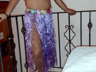 Purple Hawaiian Skirt 6 of 9