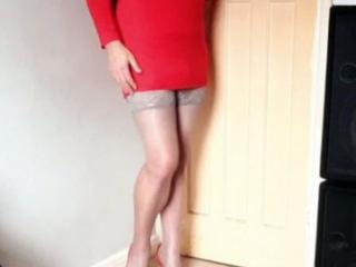Redhead Leggy Slut....Red And Grey Horny All Day....Part1 1 of 17