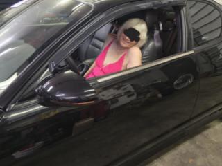 Marie posing after a car show. 3 of 9