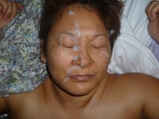 Asian wife facial 4 of 5