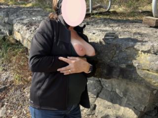 Linny flashing her tits 13 of 17