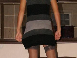 Grey dress and stockings 19 of 20