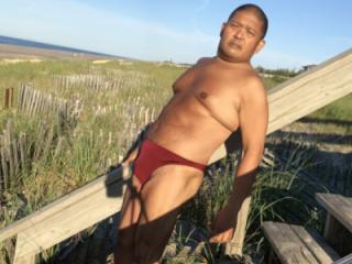 Me in my Burgundy Bikini at Cherry Grove Beach, Fire Island 3 of 11