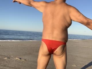 Morning Bikini shots at the beach on Fire Island. Suck me!!! 6 of 20