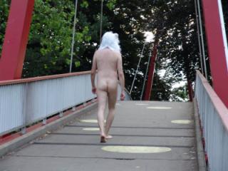 Nude at a railway station 12 of 15