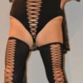 Laced Up Look 1pc Bathingsuit  with M...