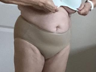 Wife in bra and panties 2 of 4
