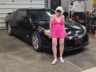 Marie posing after a car show. 4 of 9